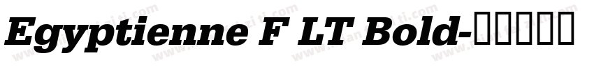Egyptienne F LT Bold字体转换